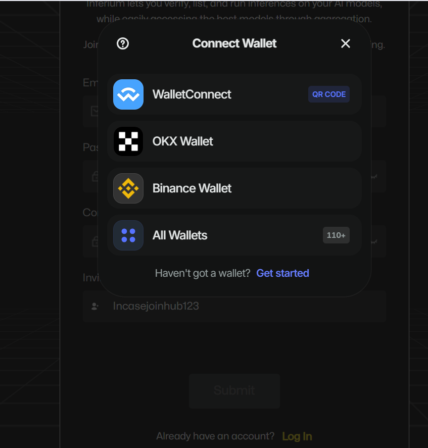 Connect your MetaMask, Trust Wallet, or any EVM-compatible wallet to start the process.