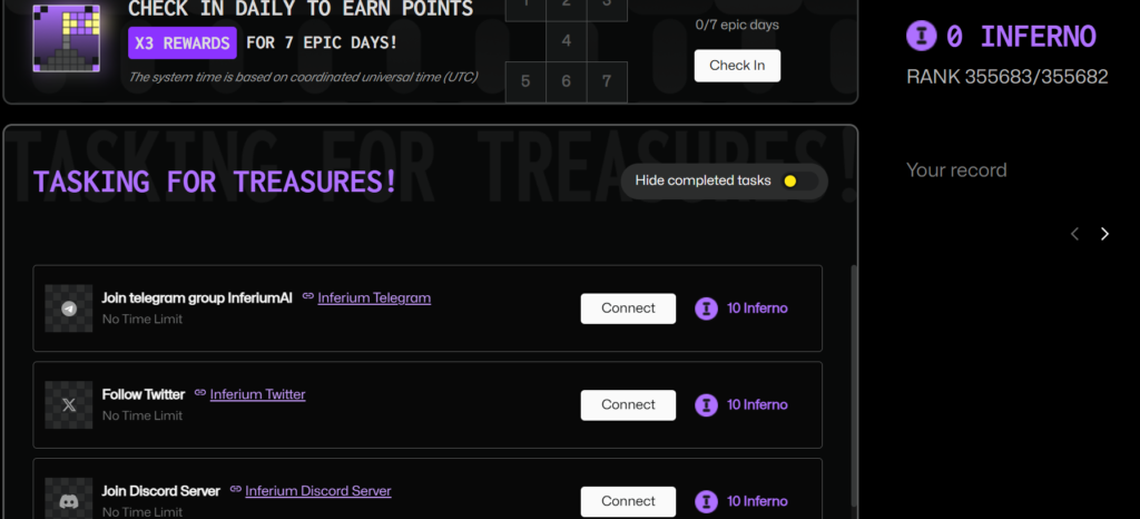 Complete Social Tasks